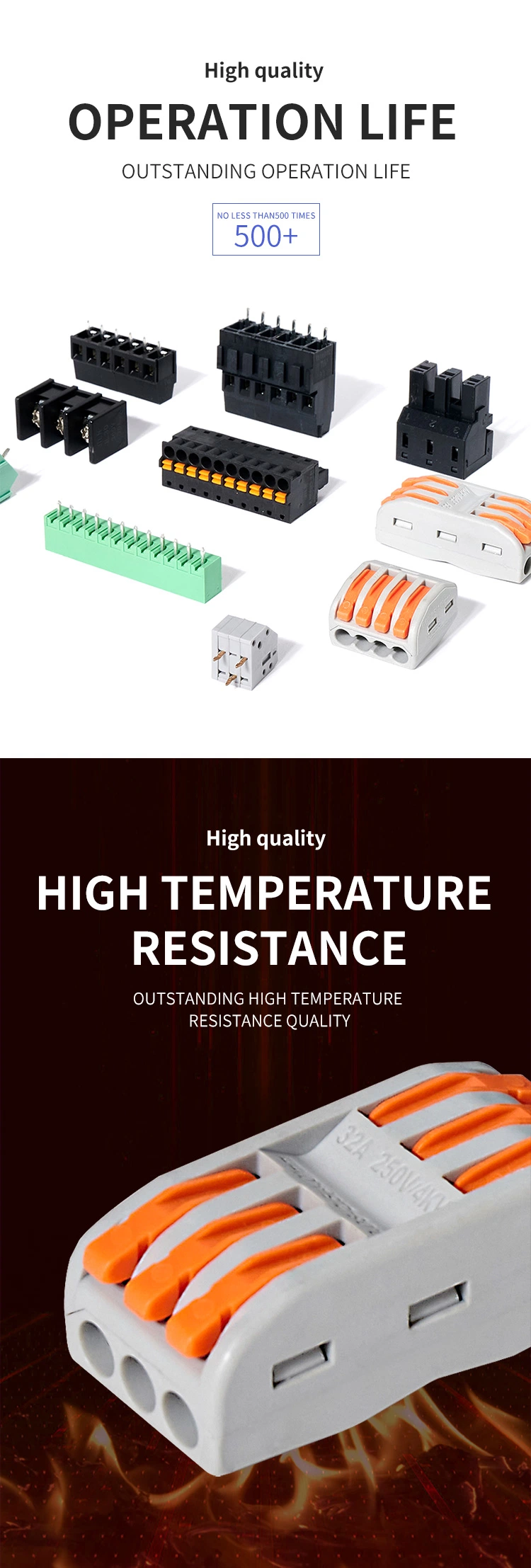 Custom China Manufacturer Jl2edga-5.0 Pluggable Terminal Block Connector